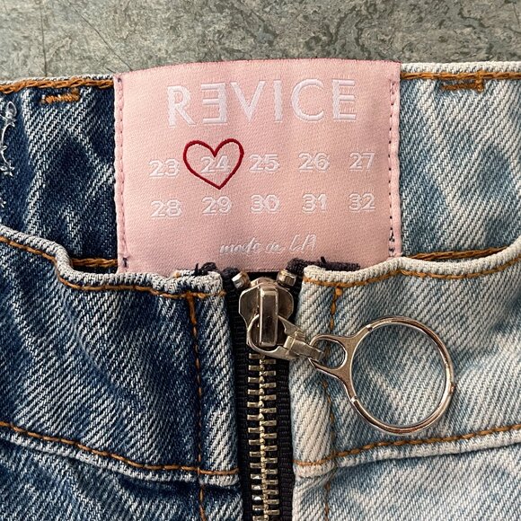 REVICE Yin Yang Crops/Tokyo Wash Denim Jeans | Size 24 | Lightly Worn - Picture 7 of 11